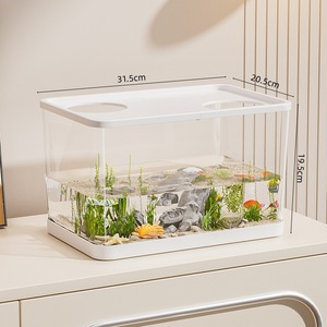 Pet Material Fish <strong>Tank</strong> Plastic Climbing Pet Ecological <strong>Tank</strong> Household Ornamental Fish Breeding <strong>Tank</strong> - Product Image 6