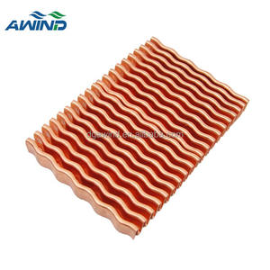 40mm Tembaga Wave Heatsink square Copper Fold Fin Cooper Heatsinks Thin Small Disipador De <span class=keywords><strong>Calor</strong></span> De Cobre 40x40x20 - Product Image 3