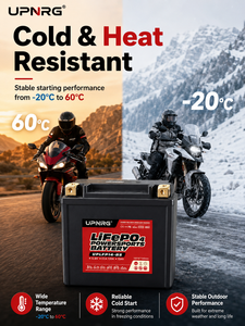 Yauneidak 12.8V LiFePO4 Baterai Starter Sepeda Motor 3Ah-30Ah CCA Tinggi BMS Pengganti Aki Timbal Asam LFP7L-BS untuk Honda Yamaha Suzuki - Product Image 5