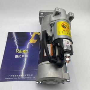 Motor de Arranque Original 32G66-10101/0-24000-0028/32G66-10100/32G66-00100 para Excavadora SK130-8 32G6600100 32G6610100 - Product Image 1