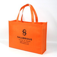 Sac à provisions non tissé réutilisable Sacs fourre-tout non tissés de supermarché Pp avec logo imprimé personnalisé