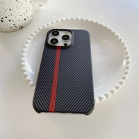 Coque rigide rayée de Style britannique demi-sac étui de téléphone portable de luxe avec poignée de téléphone pour 171615ProMax hommes femmes