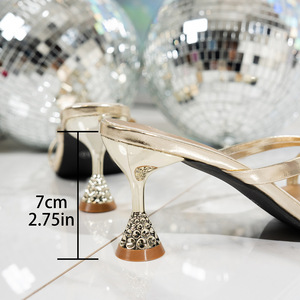 Sandalias de Tacón Alto con Punta Cuadrada, Elegantes y Sensuales, Novedad de Verano - Product Image 4