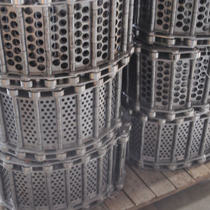 Plaque perforée personnalisée en acier inoxydable 304 à chaîne lien bande transporteuse plaque de convoyeur à chaîne pour cueilleur d'arachides à bande - Product Image 5