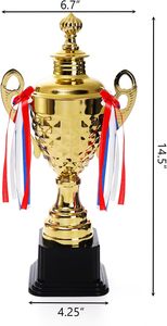 Venta al por mayor de trofeos con logotipo de bronce para fiestas deportivas, varios materiales, medallas impresas UV, placas, trofeos fundidos de hierro para deportes y regalos - Product Image 2