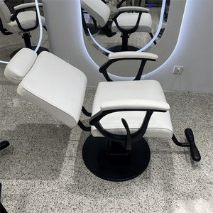 Sillón <span class=keywords><strong>de</strong></span> Barbería Reclinable <span class=keywords><strong>de</strong></span> Alta Gama con Diseño Minimalista Moderno y Material <span class=keywords><strong>de</strong></span> PVC para Salones <span class=keywords><strong>de</strong></span> Belleza y Peluquerías - Product Image 4