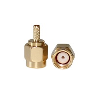 Connecteur coaxial SMA-C-J1.5 RP tête mâle droite connecteur RP SMA RF câble serti RG316/RG174