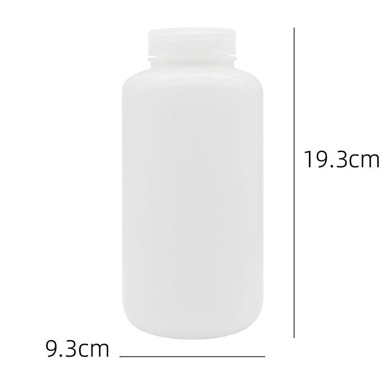hdpe round bottle 1000ml laboratory white