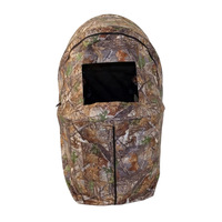 Grande tente individuelle camouflage en maille, 1000-1500 mm, imperméable, en tissu Oxford 150D, avec armature en fibre de verre, pour usage extérieur quatre saisons, démontable
