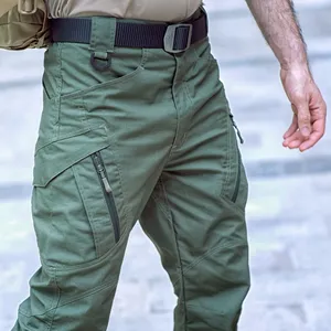 Calças cargo multi-bolsos, calças estilo combate tática de caça ao ar livre