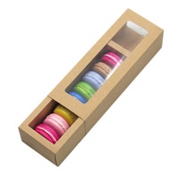 Boîte recyclable en gros boîte-cadeau de macaron de luxe avec usine de force personnalisée