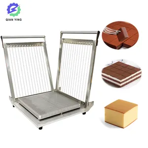 Manual type 400*400mm cotton candy truffle chocolate cutting machine guitar cutter