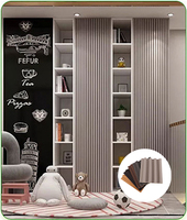 Décoration intérieure en bois moderne Panneau de fond Inodore Respectueux de l'environnement Accessoires gratuits pour chambre à coucher Salon