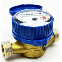 Compteur d'eau froide multi-jets en laiton, étanche IP68, connexion filetée ISO 4064 R80 pour l'alimentation en eau en Asie du Sud-Est
