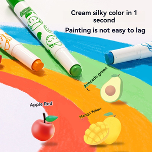 Deli HM723-12 12 piezas/caja, Lápices de Pintura al Óleo Solubles en Agua de Grado Alimenticio para Jardín de Niños, 48 cajas*12 piezas=576 piezas por Caja de Cartón, Set H - Product Image 2