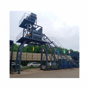 Centrale à béton mobile à double arbre automatique électrique YHZS25 JS500 - Product Image 1