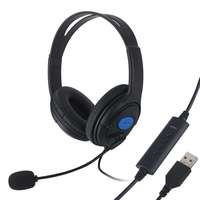 Headset USB Profesional Laris Manis, Charger Audio Murah dengan Mikrofon untuk Komputer, Call Center & Headset Telepon