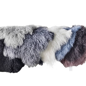 Piel de Oveja Mongola 100% Genuina con Pelo Largo y Rizado, Placa de Piel Natural, Alfombra Suave y Esponjosa de Piel de Cordero Tibetano para Decoración del Hogar - Product Image 6