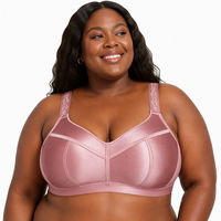 Soutien-gorge sans armatures ajustable push-up rembourré en satin fin, couvrance totale, sans bonnet, best-seller, contrôle des aisselles, grandes tailles