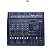 Console de mixage audio professionnelle série DMX99, 6/8/12/16 canaux, 99 effets numériques, impédance 4 ohms, métal, 350W, mixeur de scène DJ