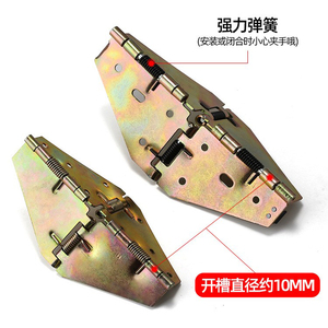 Charnières papillon haute résistance pour table ronde, quincaillerie de conversion relevable, mécanisme de pliage à ressort à 180 degrés - Product Image 4