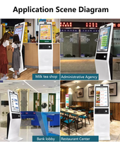 Precio de fábrica Kiosco de PC con pantalla táctil todo en uno 24/32/56 pulgadas Dispensador de boletos de autoservicio con terminal de pago en stock