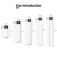 Lumière LED sans fil rechargeable à détecteur de mouvement pour armoire et placard, avec design magnétique facile à installer pour couloir et dressing