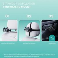 Adaptateur CarPlay sans fil pour moniteur bébé avec écran partagé 1080P USB-C, garantie 1 an, Plug & Play pour la sécurité des enfants à l'arrière, US EU
