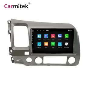 Android 12.0 4G AI ses Carplay araba radyo Honda Civic 2008-2011 için multimedya Video oynatıcı otomatik 4G GPS 2 Din Autor 9 inç DVD