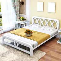 Meubles de chambre à coucher, nouveau design, lit plateforme pliable en acier simple