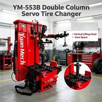 YM-553B Çift Kolon Servo Lastik Değiştirme Makinesi 13-30 İnç HD Ekran Üçlü Silindir Yardımcı Kol CE Sertifikalı Otomobil/SUV Lastikleri 14 Ay Garantili