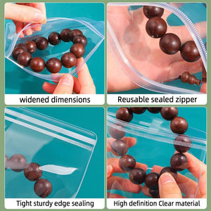 Bolsa de Plástico Transparente con Cierre Autoadhesivo y Logotipo Personalizado para Joyería, Bolsa de Almacenamiento Impermeable para Juguetes de Peluche, Artesanías, Correas de Reloj - Product Image 3