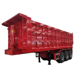 12 Wheels Dump Tipper Truck 40 Cbm Rear Tipper Dump Trailer