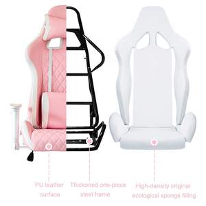 Dropshipping Mujer Sillas De Gamer Rosada Xion pour Siesta Pink Leather Office PC Racing Rocker Gaming Chair for Women - Product Image 4