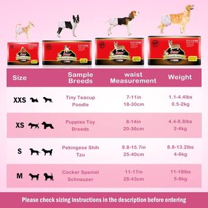 <span class=keywords><strong>Dono</strong></span>-pañales desechables para mascotas, pañales súper absorbentes y suaves para mascotas, XXS-M - Product Image 5
