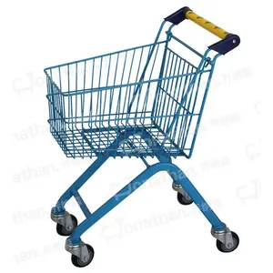 20L veiligheid kleine kids metalen winkelen trolley winkelwagen voor supermarkt