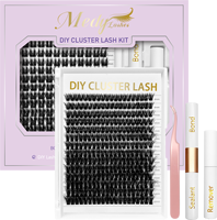 Cils en faux vison doux et légers, longueurs mixtes 8-16 mm, courbure C, pour usage quotidien, réutilisables, sans dommages, pour débutants