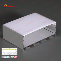 LS-246 Outdoor-Stufen leuchten 102x35mm Aluminium profil LED-Streifen gehäuse 6000 Series Grade Custom Cutting Services