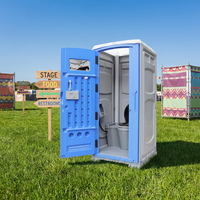 Toilettes portables en plastique résistant aux chocs, toilettes publiques extérieures empilables, toilettes modulaires portables préfabriquées