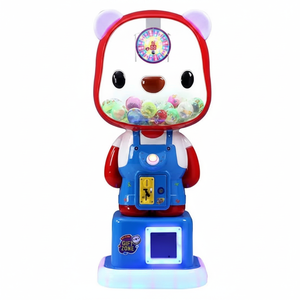 FEZA Panda Bear Coin Operated Gumball Vending <b>Machine</b> Flashing Lights ABS Material English Language Creative Game <b>Amusement</b> Park - Product Image 2