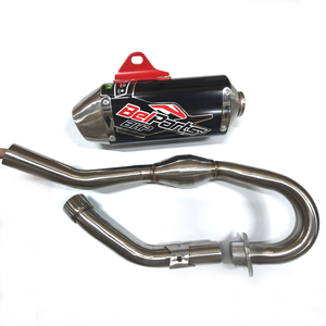 Sistema di Scarico Completo CHMotor con Silenziatore Posteriore Centrale per HONDA CRF250 2018-2023 Moto Elettrica da Cross in Acciaio Inox - Product Image 2