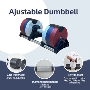 Bán Buôn 90 Pound Có Thể Điều Chỉnh Quả Tạ Đặt 20Kg 32Kg 36Kg 40Kg 45Kg Trọng Lượng Miễn Phí Quả Tạ Có Thể Điều Chỉnh 40Kg 50Kg Cho Phòng Tập Thể Dục Tập Thể Dục - Product Image 2