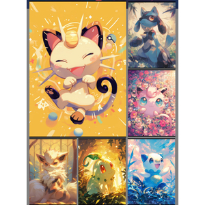 JPS Ventes Flash Boîte Mystère Pokémoned Le Monde des Pokémoned Cartes en Papier Coloré Vintage Aimants Objets de Collection Jeux de Société - Product Image 6