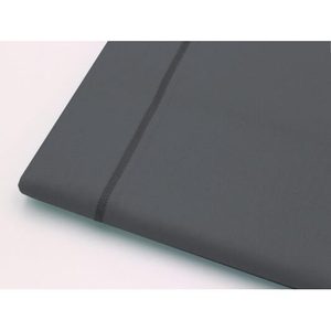Flat <b>Sheet</b> 150x300cm 100% Cotton Dark Grey <b>For</b> Uk <b>Single</b> <b>Bed</b> Size - Product Image 2