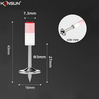 KONSUN Clou de toiture mini à tige lisse de 7,3 mm, galvanisé au zinc, qualité industrielle, pour pistolet à clous en acier, outil intégré pour la décoration de plafonds