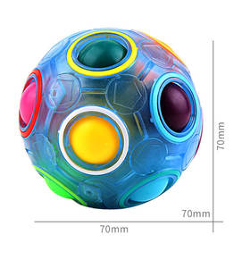 12-Loch <span class=keywords><strong>Luminous</strong></span> Fluor scent Rainbow <span class=keywords><strong>Magic</strong></span> <span class=keywords><strong>Cube</strong></span> Einzigartige fluor zierende Farbwechsel funktion Spaß und heraus forderndes <span class=keywords><strong>Puzzle</strong></span> - Product Image 3