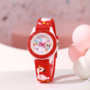 2024 vente chaude animal Flamingo <span class=keywords><strong>montre</strong></span>-bracelet <span class=keywords><strong>pour</strong></span> enfants élèves de l'école maternelle mignon dessin animé <span class=keywords><strong>montre</strong></span> <span class=keywords><strong>pour</strong></span> les petites filles - Product Image 1