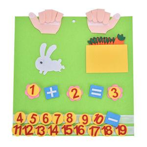 2025 Kid Montessori <b>Toys</b> Felt Finger Numbers <b>Math</b> - Product Image 1