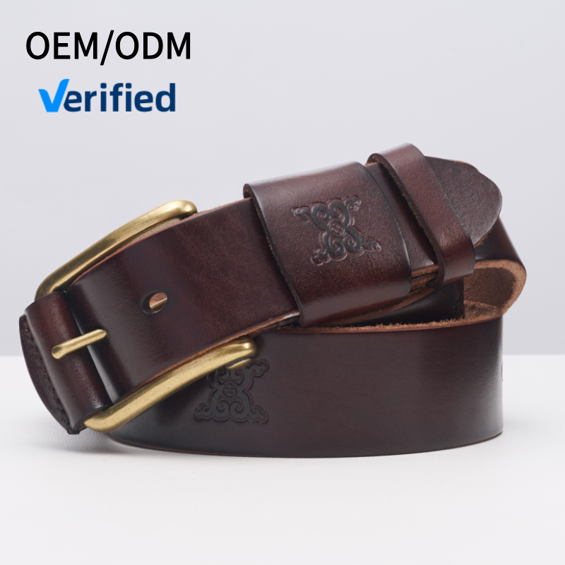 Custom Adjustable Length Embossed Top Grain