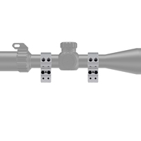 Anneaux de montage en aluminium BANGBANG - Pince de fixation pour tube de 20 mm, étanche, hauteur centrale réglable 1,38 "-1,65" (Argent)